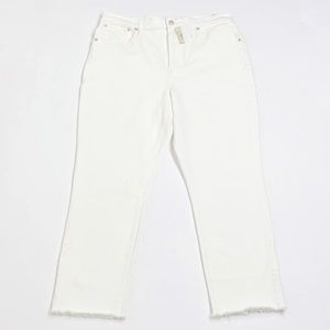 NWT Madewell The High Rise Slim Crop Boyjean